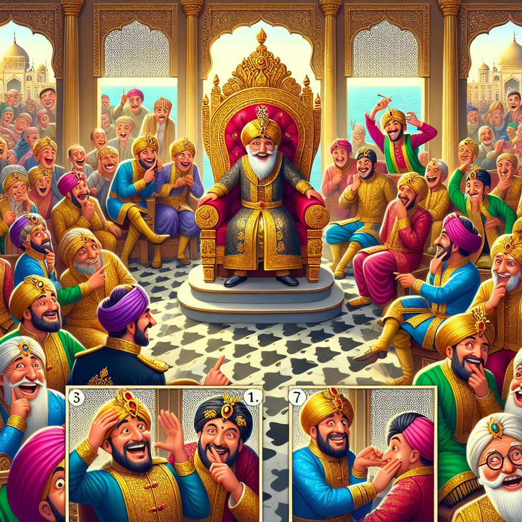 Colorful cartoon storyboard showing 8 key scenes from The Eight-Footed Trick