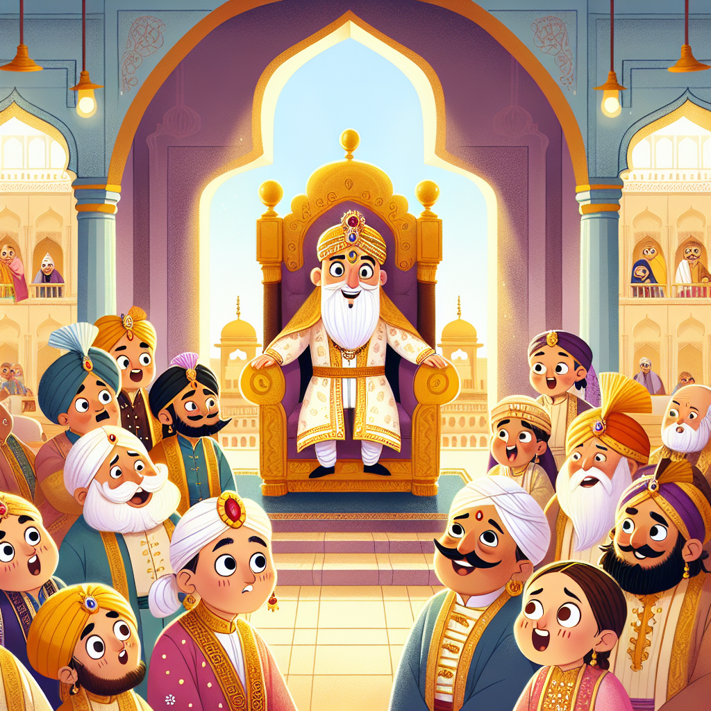 Colorful children's illustration for the story: The Choice of Justice