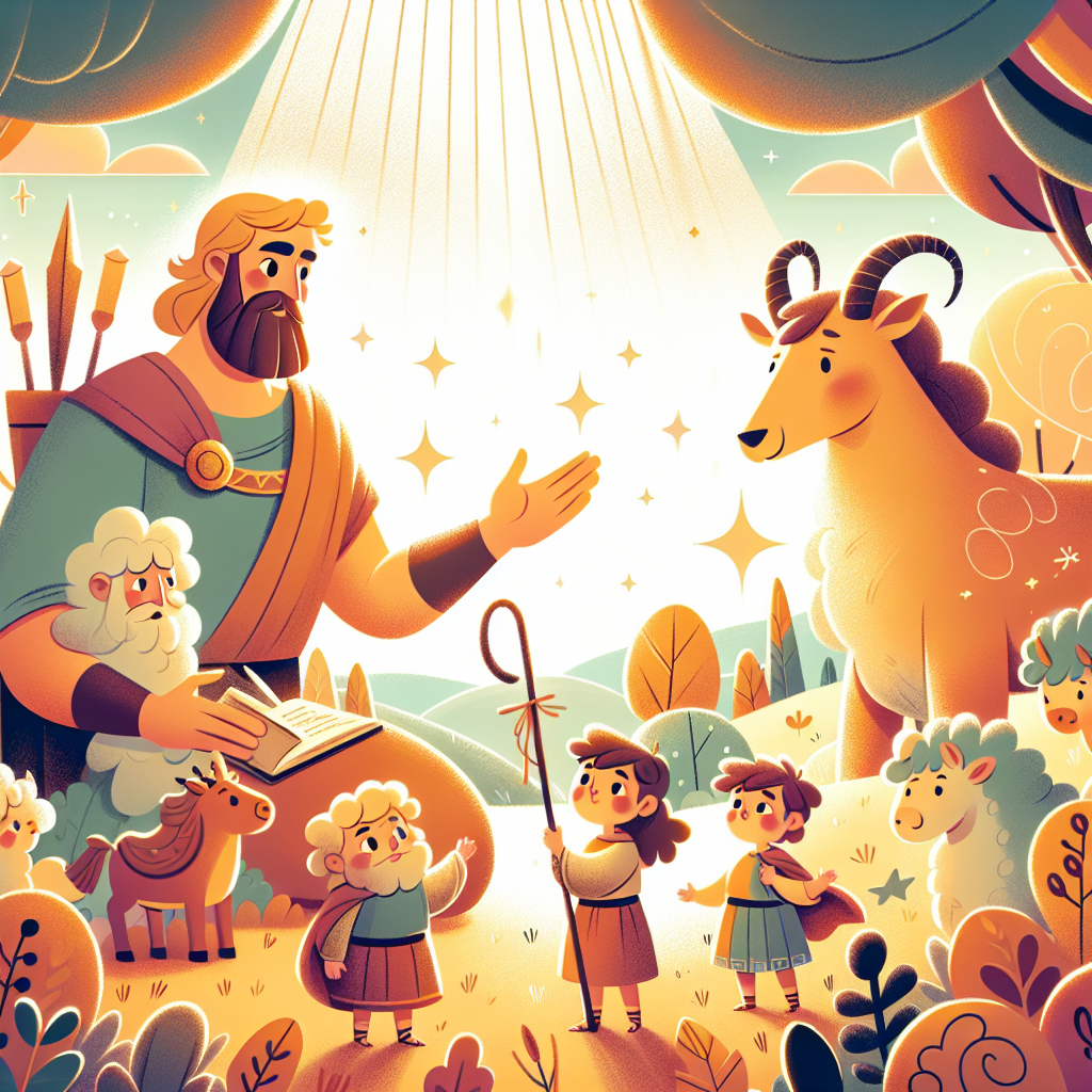 Colorful children's illustration for the story: Jason and the Argonauts