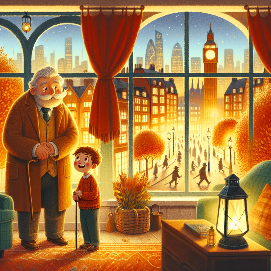 Colorful children's illustration for the story: Oliver Twist