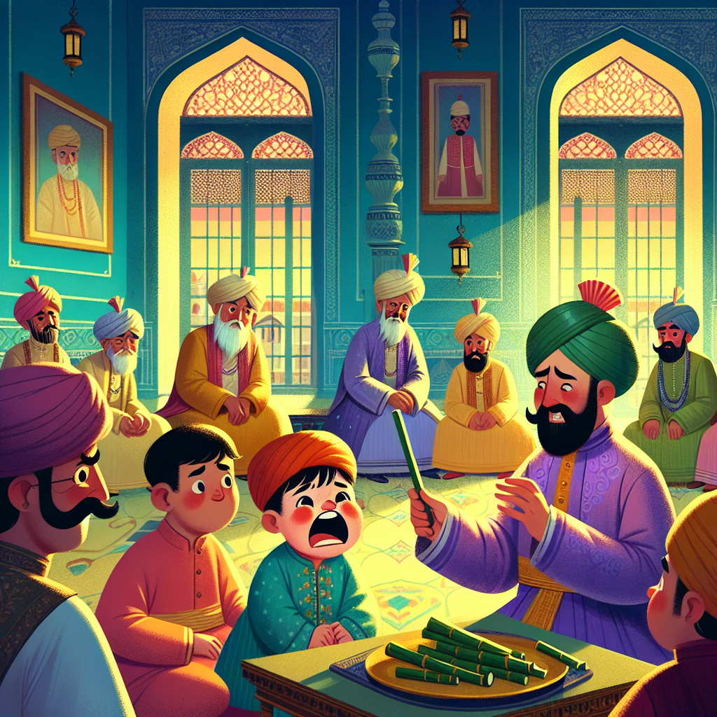 Colorful children's illustration for the story: The Broken Toy