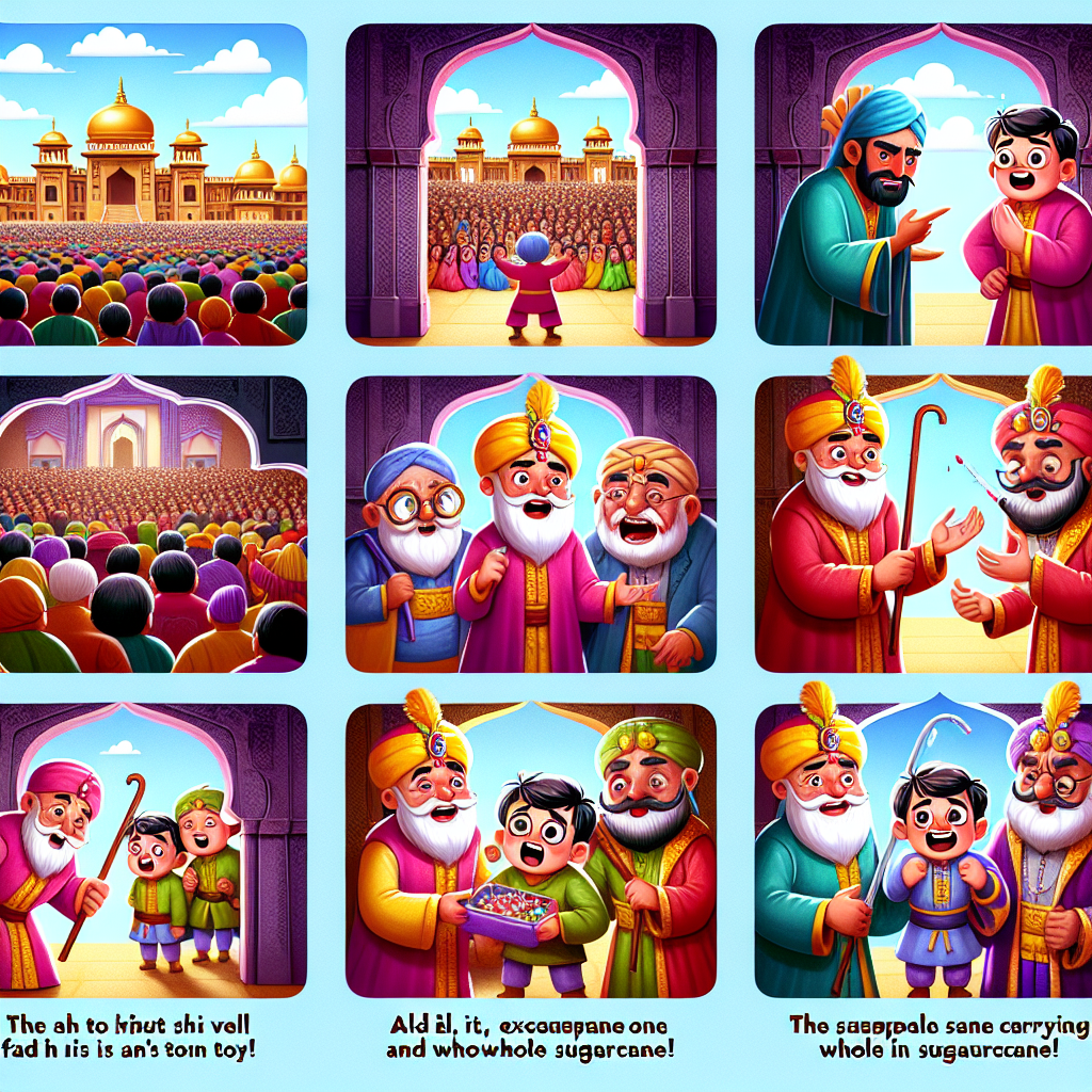 Colorful cartoon storyboard showing 8 key scenes from The Broken Toy