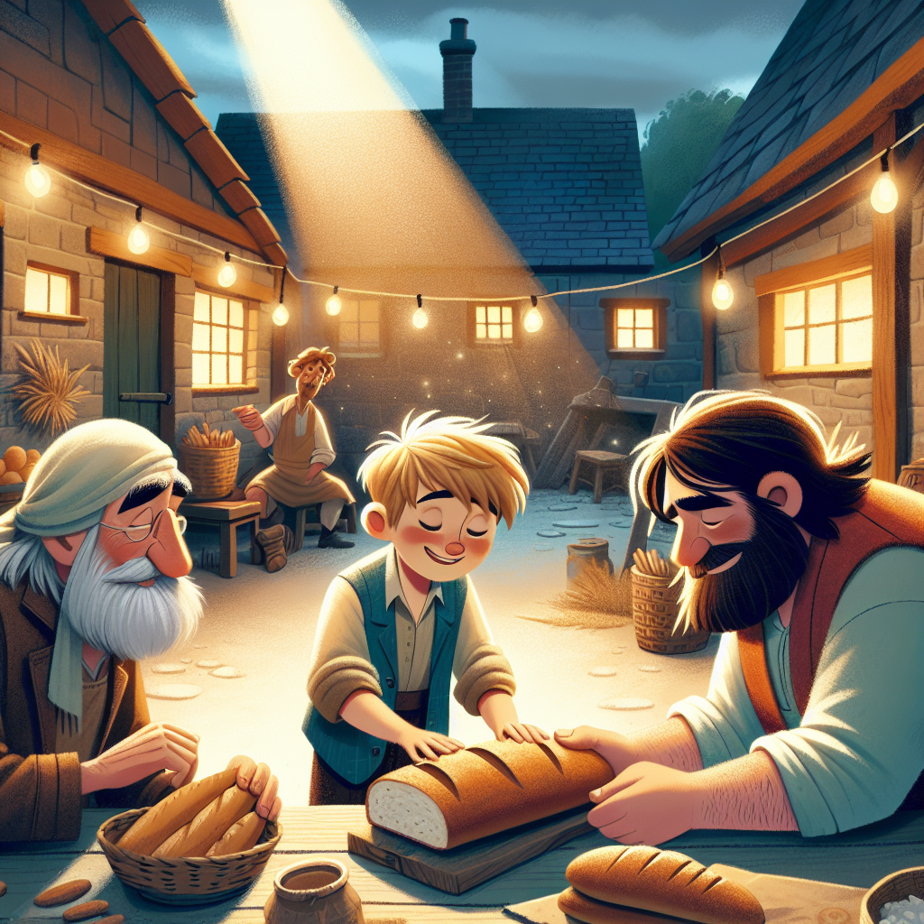 Colorful children's illustration for the story: The Boy Who Dreamed Big