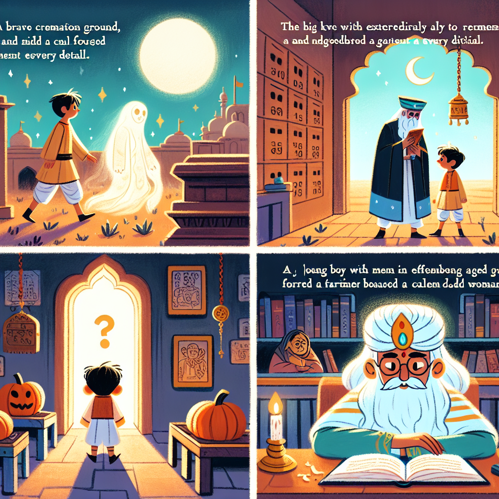 Colorful children's illustration for the story: The Boy Who Knew Everything