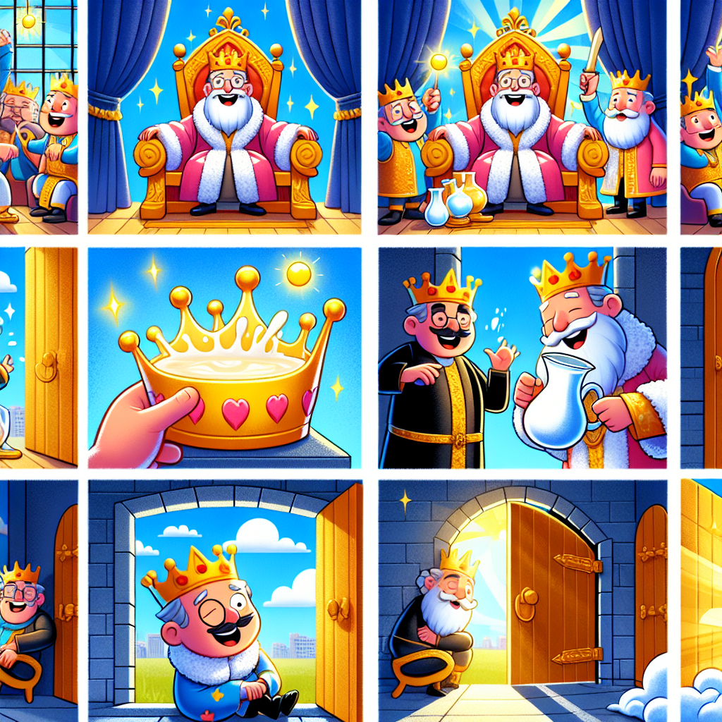 Colorful cartoon storyboard showing 8 key scenes from The Brightest Light