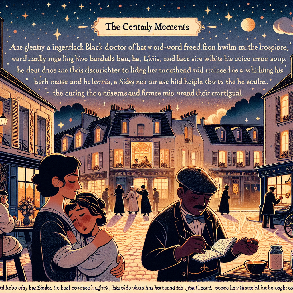 Colorful children's illustration for the story: The City of Two Hearts