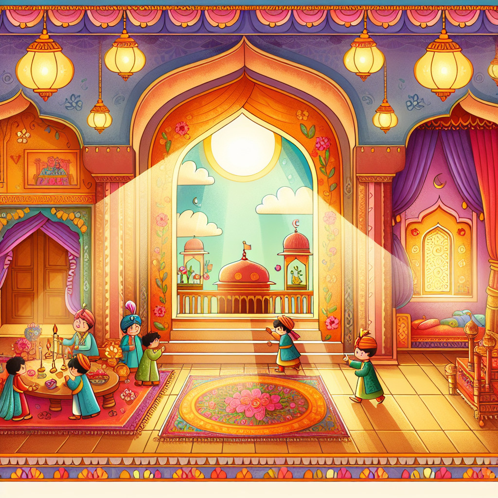 Colorful children's illustration for the story: The Dream Interpreter