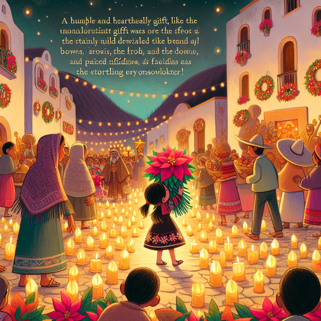 Colorful children's illustration for the story: The Gift of the Magi