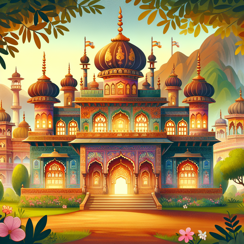 Colorful children's illustration for the story: The Gardener's Loyalty