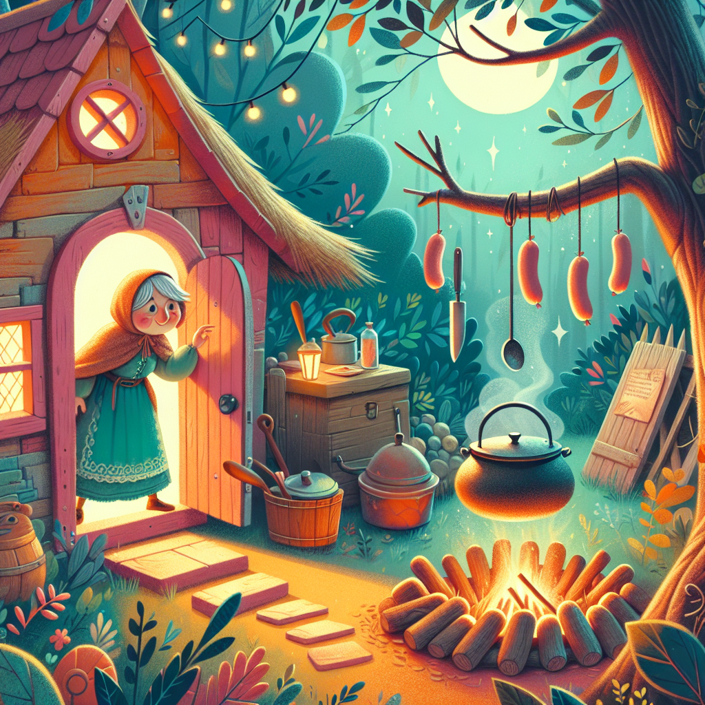 Colorful children's illustration for the story: The Grandmother Who Knew Best