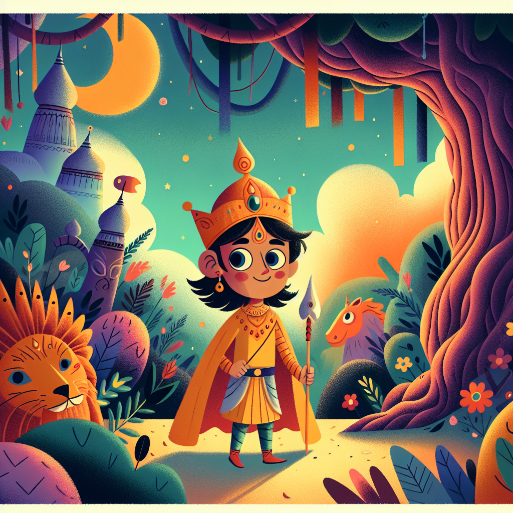 Colorful children's illustration for the story: The Head That Rules the Body