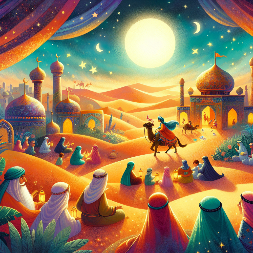 Colorful children's illustration for the story: The Healer and the King