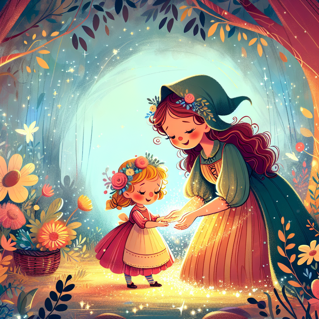 Colorful children's illustration for the story: The Invisible Girl