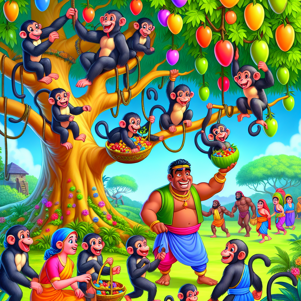 Colorful cartoon storyboard showing 8 key scenes from The Monkey King