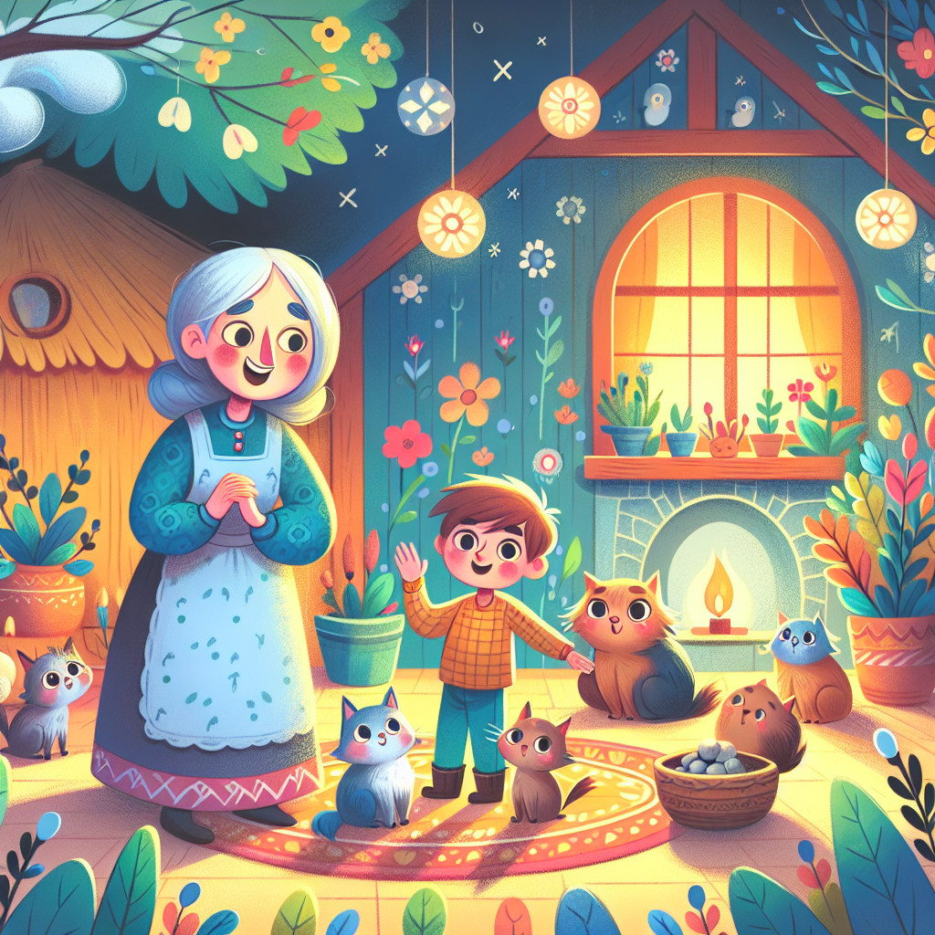 Colorful children's illustration for the story: The Mother Who Almost Made a Mistake