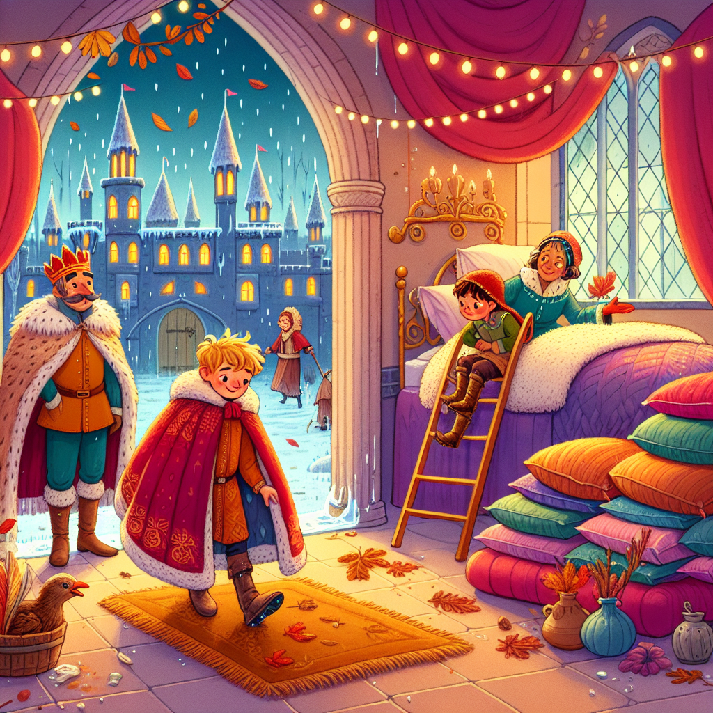 Colorful children's illustration for the story: The Prince Who Could Not Choose
