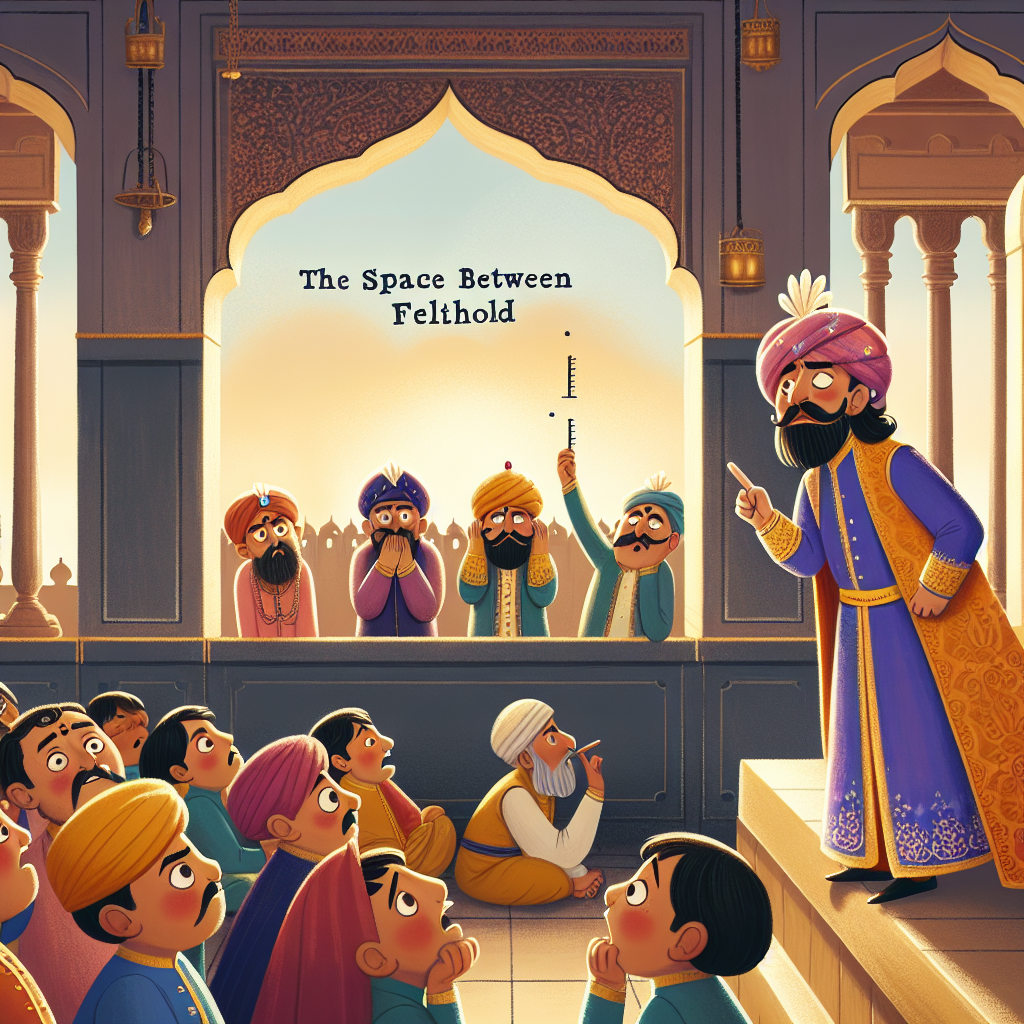 Colorful children's illustration for the story: The Difference Between Truth and Falsehood