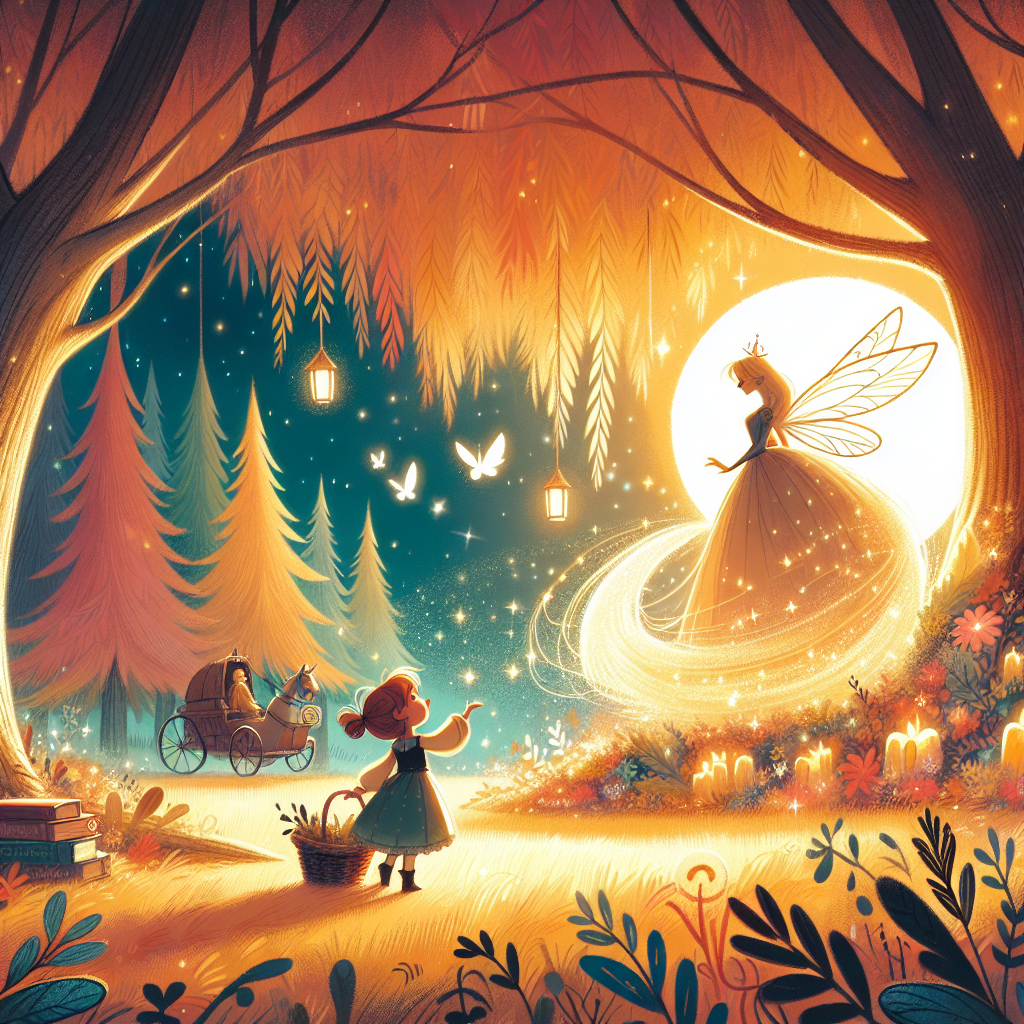 Colorful children's illustration for the story: The Star Child