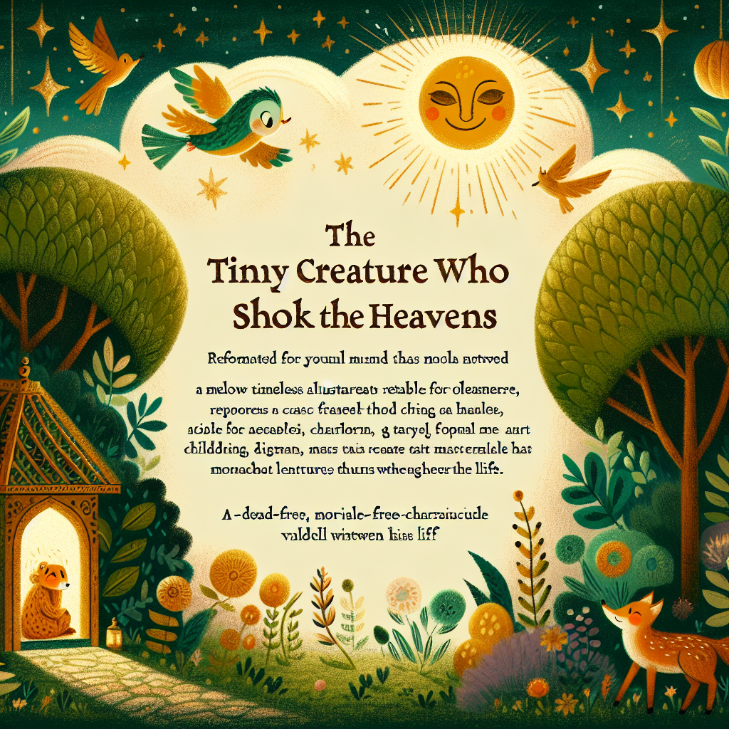 Colorful children's illustration for the story: The Hare and the Eagle