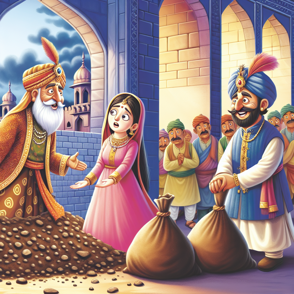 Colorful children's illustration for the story: The Weight of Injustice