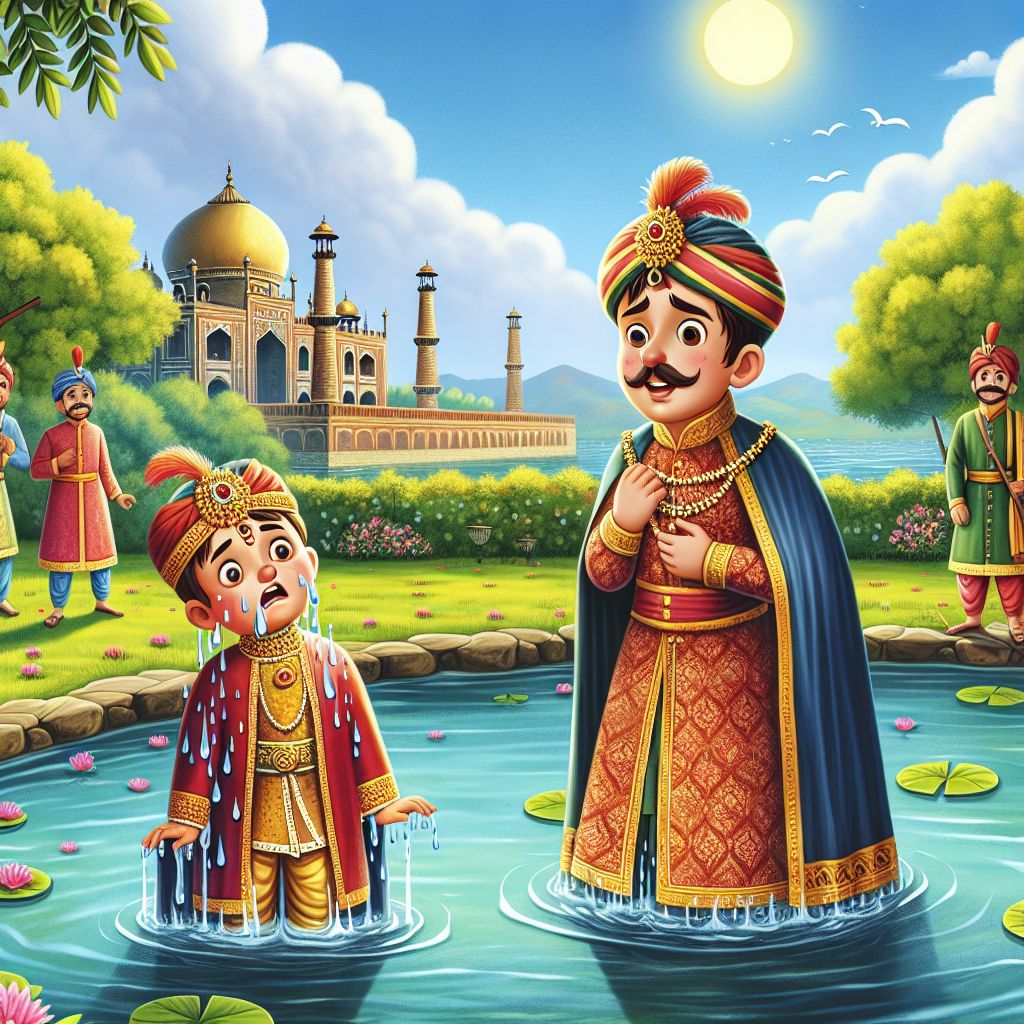 Colorful children's illustration for the story: Why God Comes Running