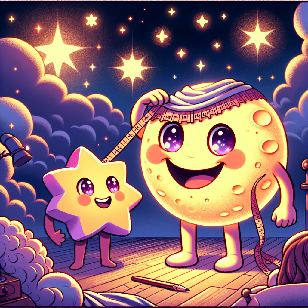 Colorful cartoon storyboard showing 8 key scenes from Why the Moon Wore No Hat