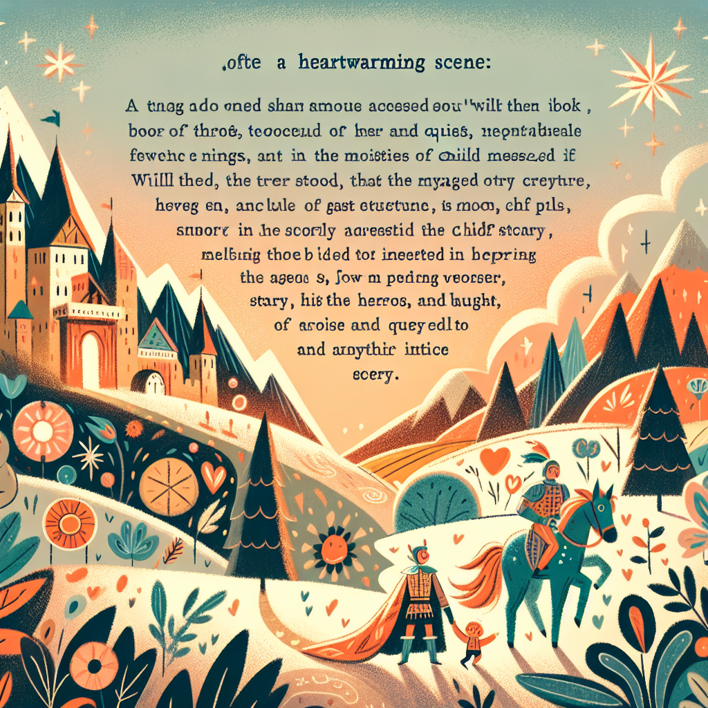 Colorful children's illustration for the story: William Tell